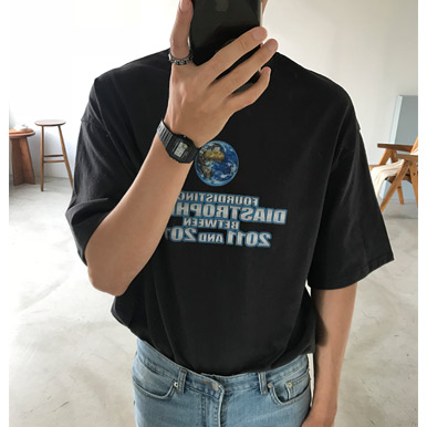 지구 레터링 티셔츠(3c)